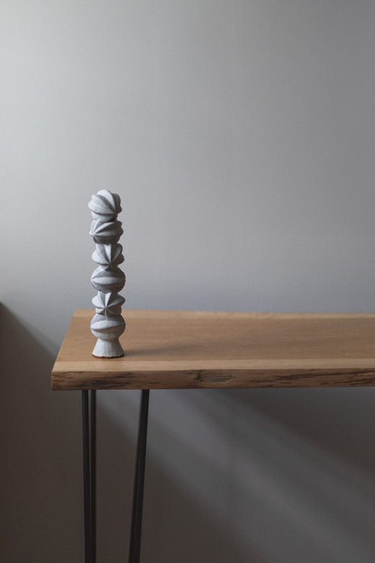 Grey Seed Pods' Sculpture by Chinoko Sakamoto