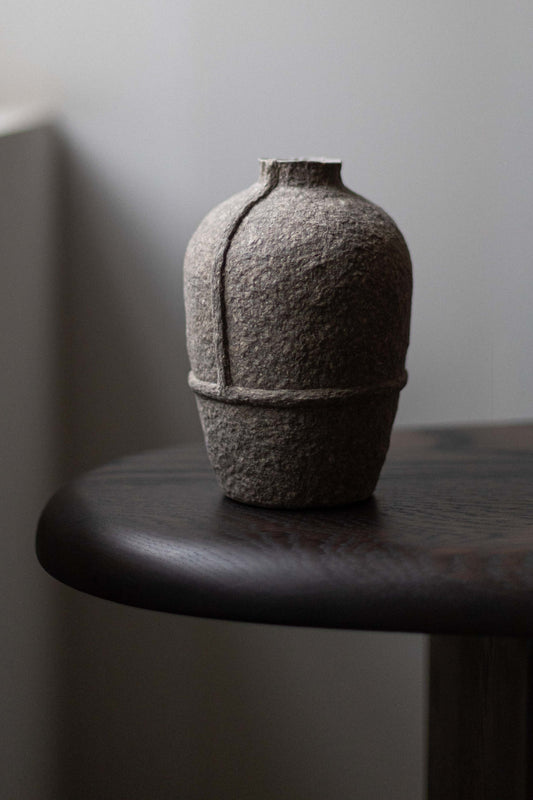 Paperpulp Grey Jar, by Debbie Wijskamp