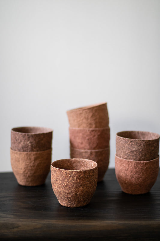 Paperpulp Terra Cups by Debbie Wijskamp