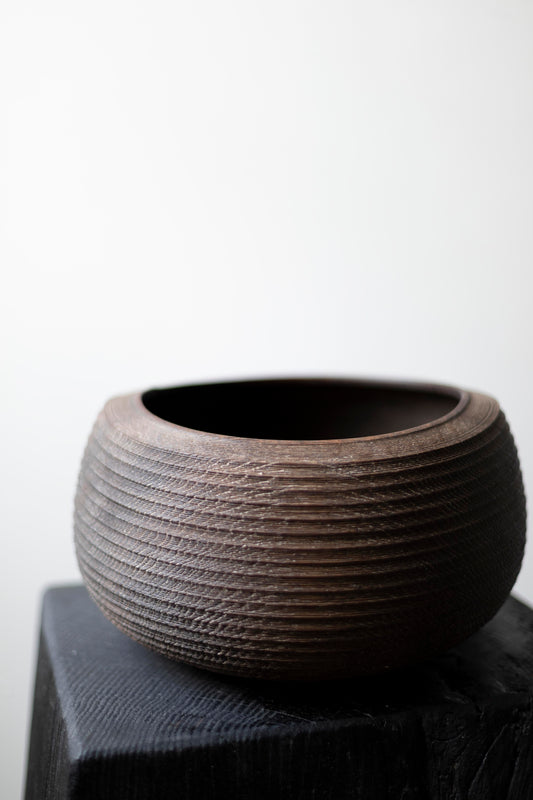 Ebonized & Limed Oak Bowl by Fritz Baumann