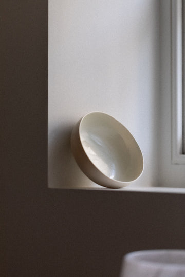 Porcelain Bowl with Subtle Wood Ash Decoration I