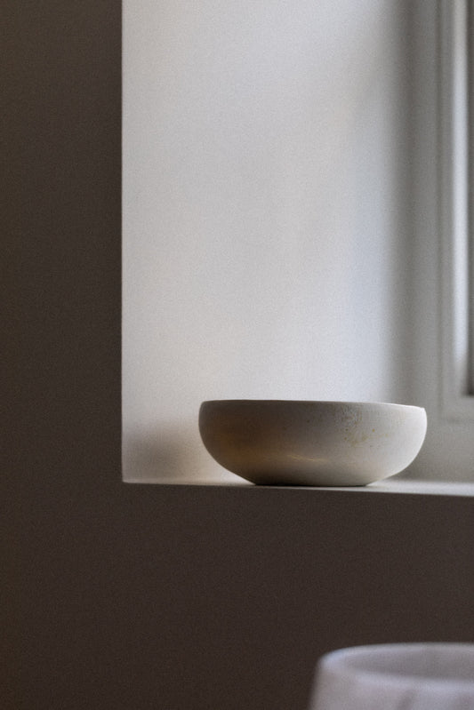 Porcelain Bowl with Subtle Wood Ash Decoration II