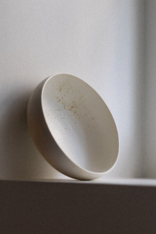 Porcelain Bowl with Subtle Wood Ash Decoration II