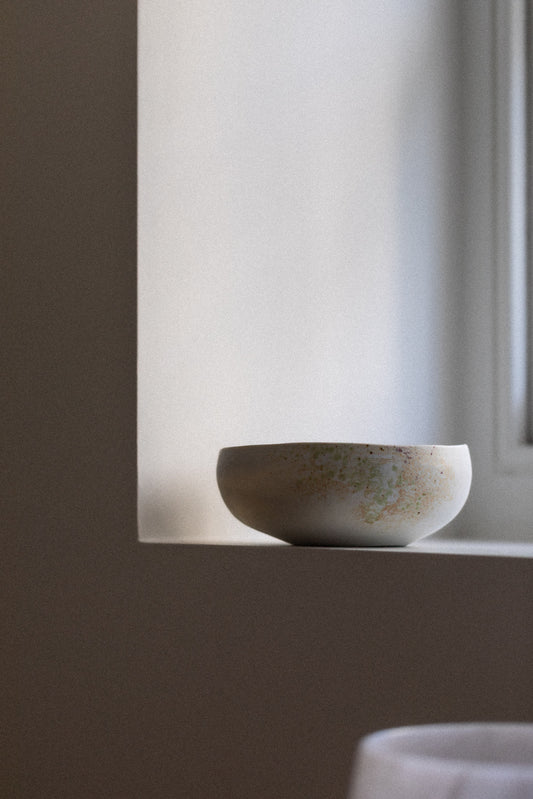 Porceline Bowl with Subtle Wood Ash Decoration V