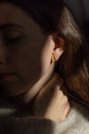 Gold Fingerprint Earring VIII by Heeseung Koh
