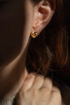Gold Fingerprint Earring VIII by Heeseung Koh