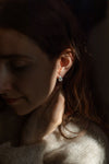 Silver Fingerprint Earring V by Heeseung Koh