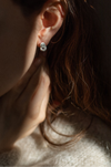 Silver Fingerprint Earring V by Heeseung Koh