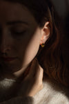 Gold Fingerprint Earring VII by Heeseung Koh
