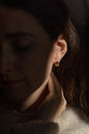 Gold Fingerprint Earring VII by Heeseung Koh