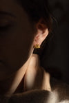 Gold Fingerprint Earring VII by Heeseung Koh