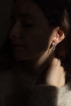 Silver Fingerprint Earring VI by Heeseung Koh