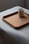 Cloud Form Rimmed Tray II in Cherry
