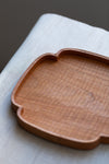 Cloud Form Rimmed Tray in Cherry