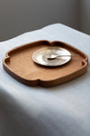 Cloud Form Rimmed Tray in Cherry