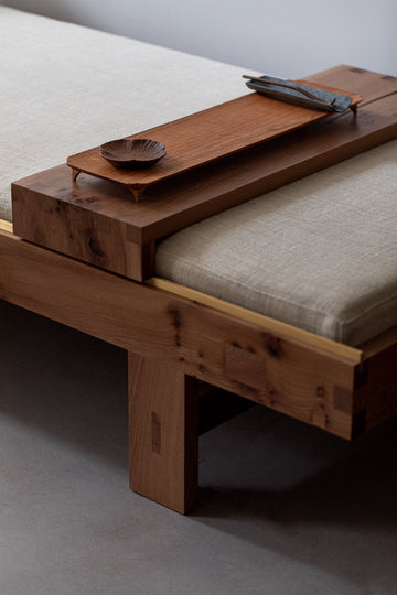 Cloud Form Footed Long Tray in Cherry
