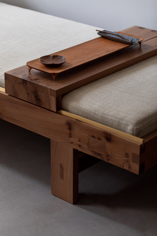 Cloud Form Footed Long Tray in Cherry