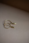 Rice Grain Ear Hoops in Gold by Kerry Seaton