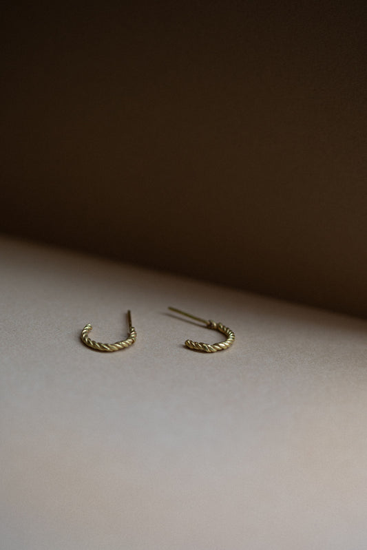 Ancient Rope Hoope Earrings