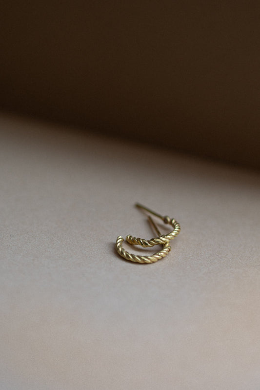 Ancient Rope Hoope Earrings