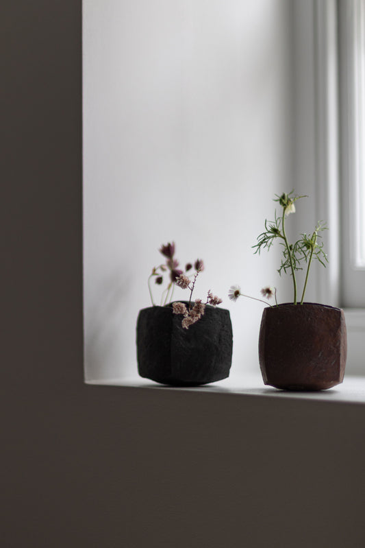Cube Vase Set of 3 by Tamotsu Suzuki