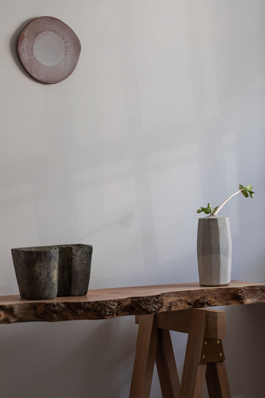 Faceted Stem Vase II by Tim Lake