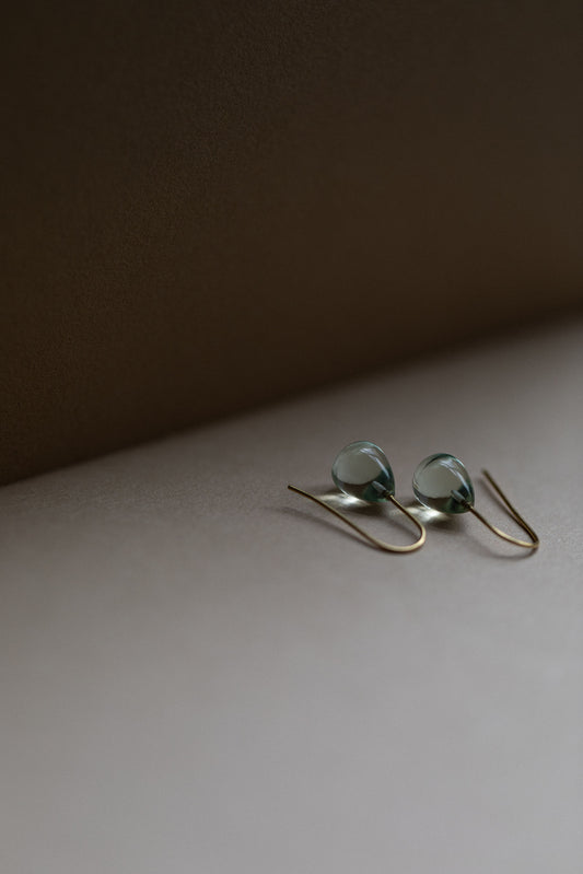 Gold & Beryl Earrings ii