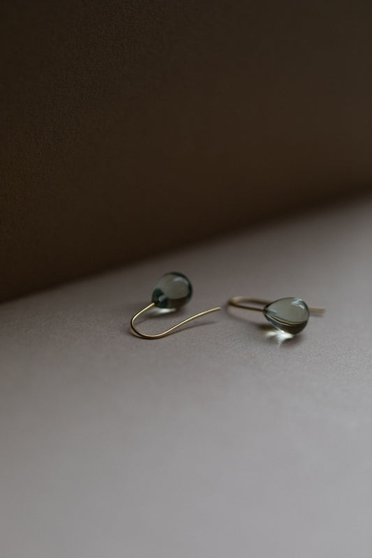 Gold & Beryl Earrings ii