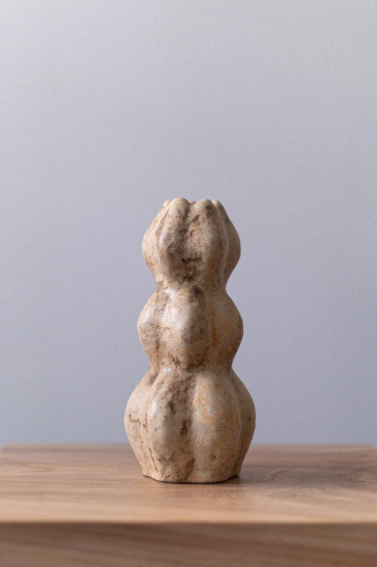 Yellow Brown Sculpture II by Chinoko Sakamoto