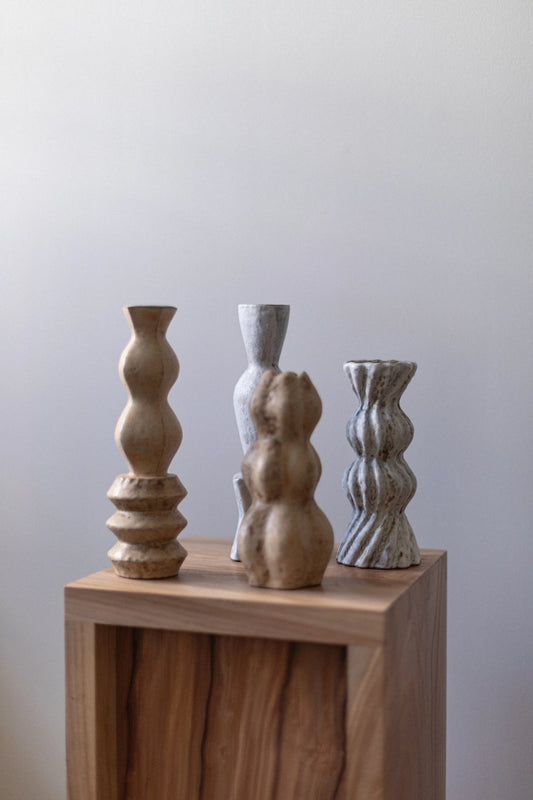 Yellow Brown Sculpture I by Chinoko Sakamoto