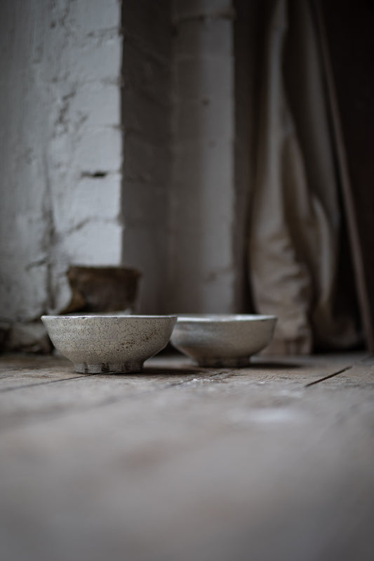 Korean Style Wonky Bowl Halo White II