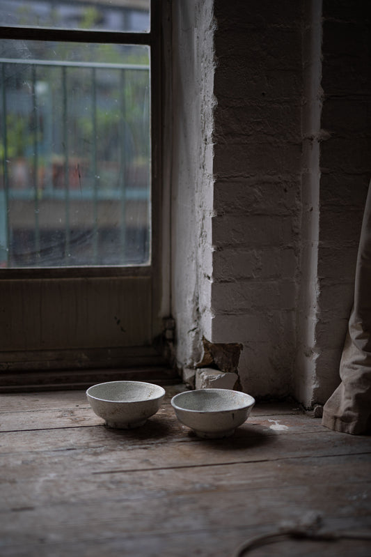 Korean Style Wonky Bowl Halo White I