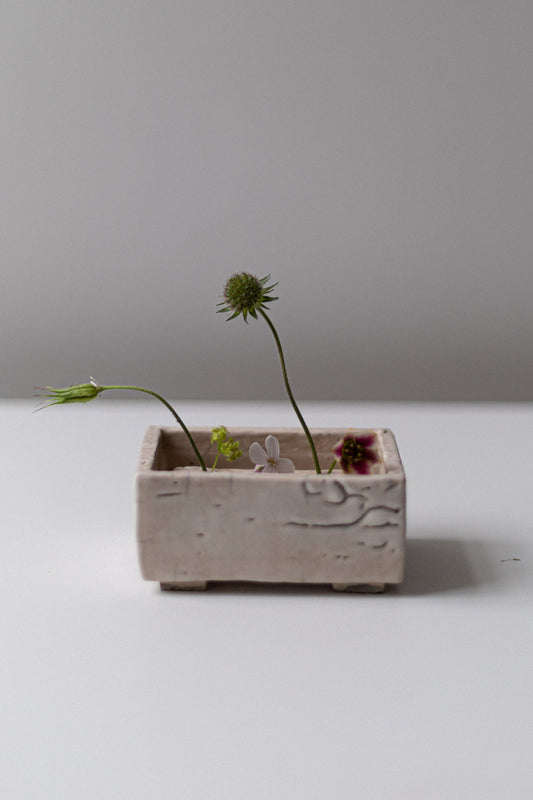 pique-fleurs en bassin rectangulaire',  by Cécile Daladier