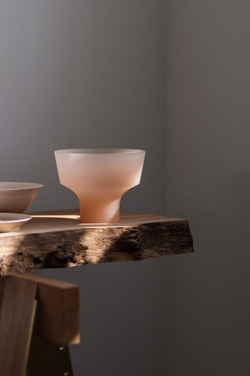 Large Peach Bowl by Celia Dowson
