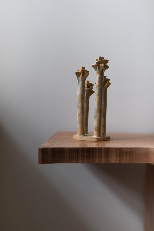 Beige Sculpture by Chinoko Sakamoto
