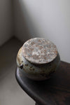 Cliff Ridge Vessel with Brass Base and Steel Lid by Chloé Rosetta Bell