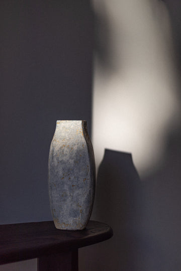 Tall Oval Vessel, Blue by Paul Philp