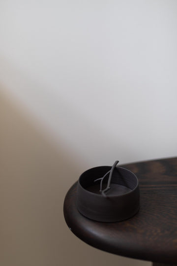 Porcelain twig Flint vessel II by Elaine Sheppard Bolt