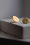 Gold Fingerprint Earring VI by Heeseung Koh