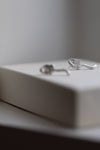 Silver Fingerprint Earring VI by Heeseung Koh