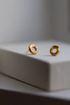 Gold Fingerprint Earring VIII by Heeseung Koh