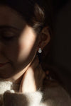 Silver Fingerprint Earring V by Heeseung Koh