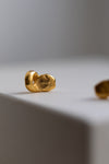 Gold Fingerprint Earring VII by Heeseung Koh