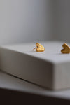 Gold Fingerprint Earring VII by Heeseung Koh