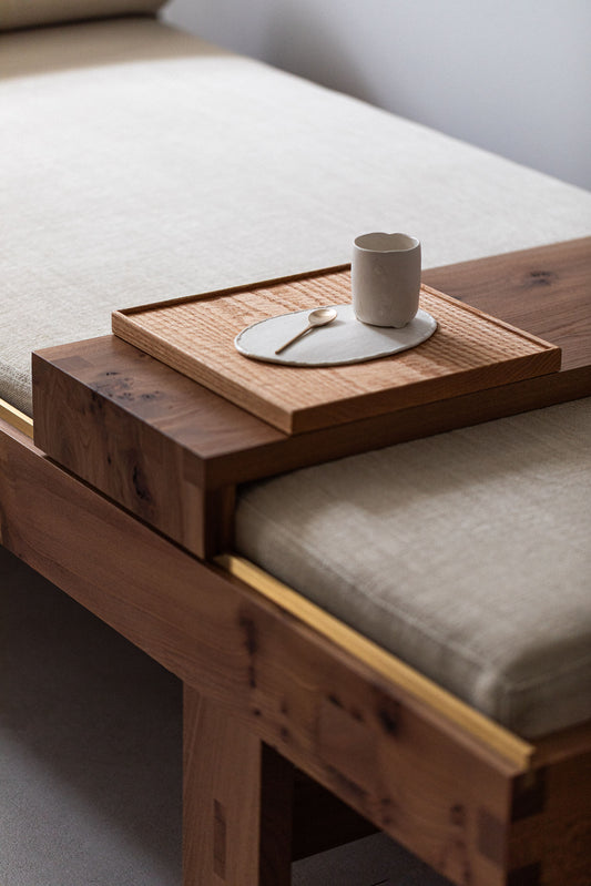 Square Shallow Oak Plate
