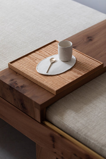 Square Shallow Oak Plate