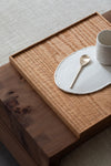 Square Shallow Oak Plate