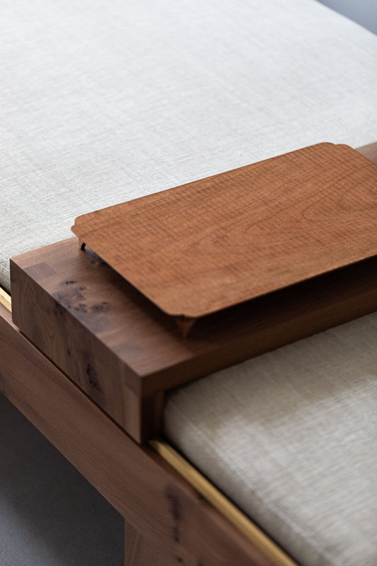 Cloud Form Footed Tray in Cherry
