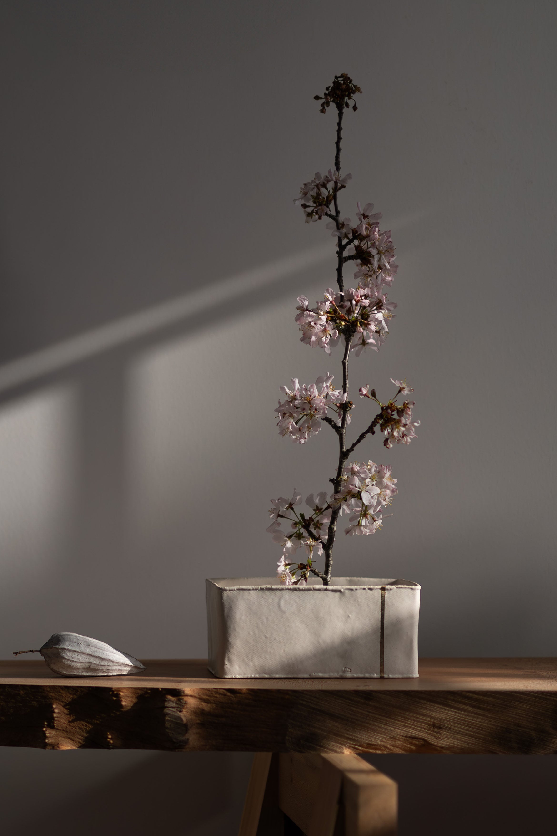 Rectangular Silver-Line Vase – FLOW GALLERY