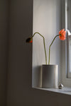 Tall Oval Cylindrical Silver-Line Vase by Hyejin Lee